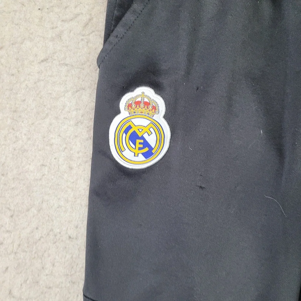 Real Madrid Joggers Mens M Black Performance‎ Stretch Active